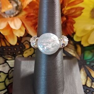 Handmade Baroque Pearl Beaded Stretch Ring - READ BELOW FOR CUSTOM SIZING 👇